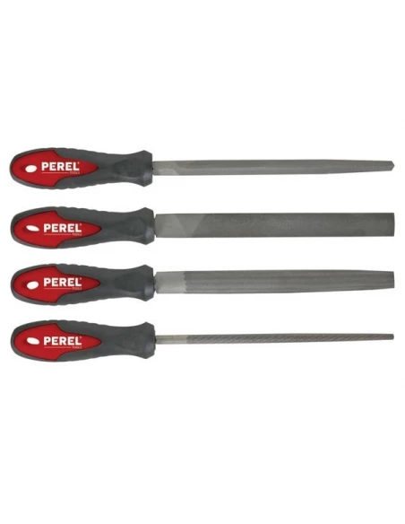 Jeu de limes pour acier - 20 cm/8' - 4 pcs