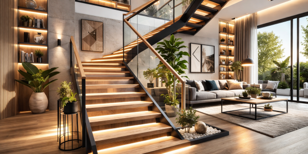 Choisir l'escalier sur mesure idéal pour les espaces de vie modernes