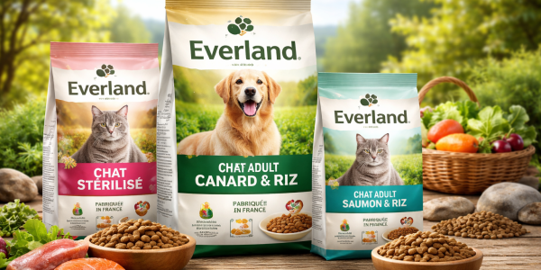 Croquettes Everland chien et chat fabriquées en France