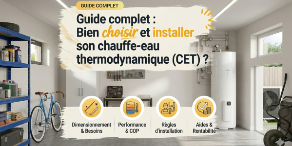 Guide complet : Bien choisir et installer son chauffe-eau thermodynamique (CET)