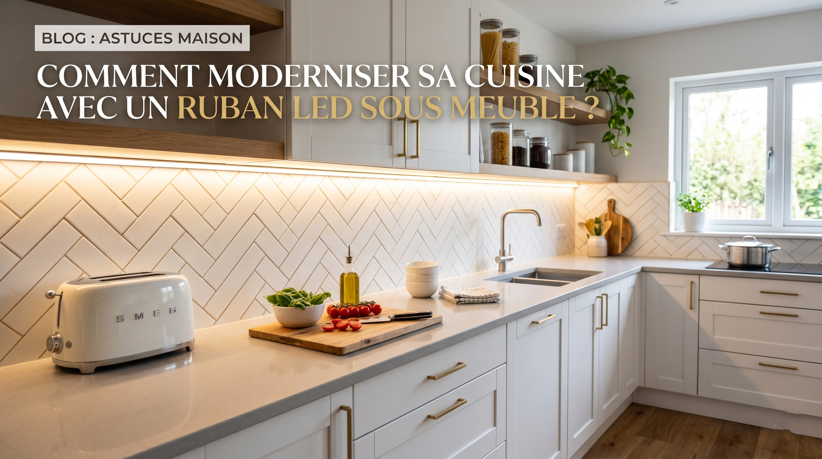 Comment moderniser sa cuisine avec un ruban LED sous meuble ?